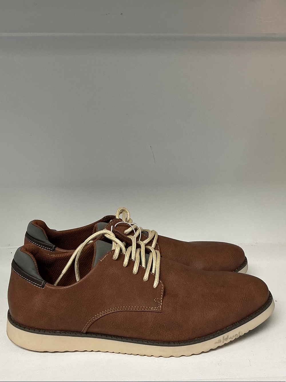 Dr. Scholl's Brown Lace-Up Derby with Cream Laces